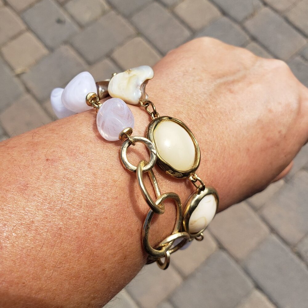 Chico's Chunky Double-Layer Bracelet